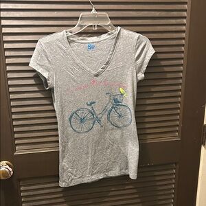 SO Heather Gray Tee with Blue Logo